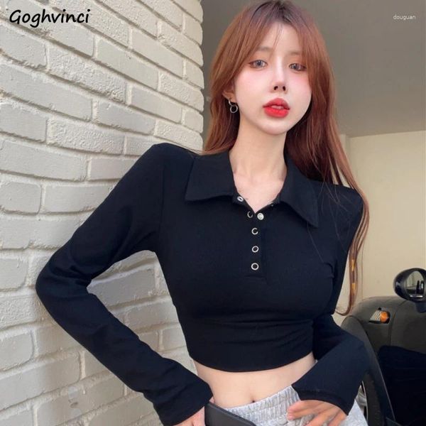 Camisetas T Women T-shirts Mulheres Mulheres Slim Top Top All-Match Sexy Y2K Projetado Roupas de moda coreana Kpop Kpop estético High Street Chic