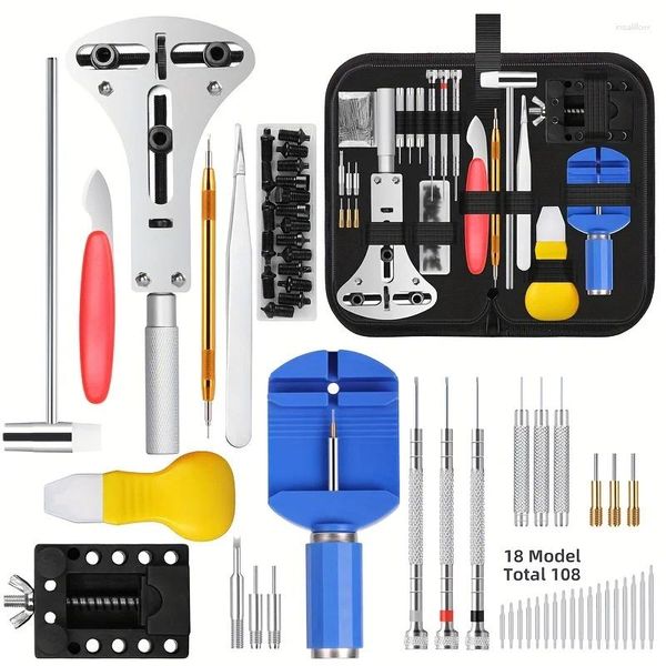 Reparaturkits 147pcs/Set Watchmaker Reparaturwerkzeuge Kit Case Removeropener Bar Set Convenience Brand Clock -Tool