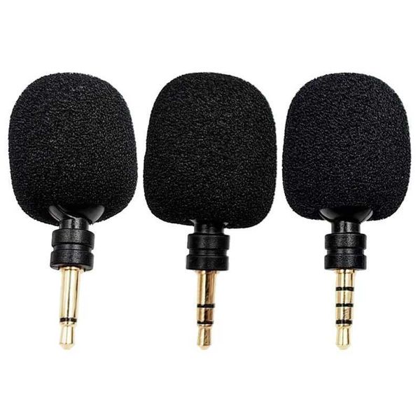 Microfoni Portable da 3,5 mm Mini microfono Microfono portatile piccolo registratore microfono jack per laptop Smartphone Android Telefono Metal Mic 240408