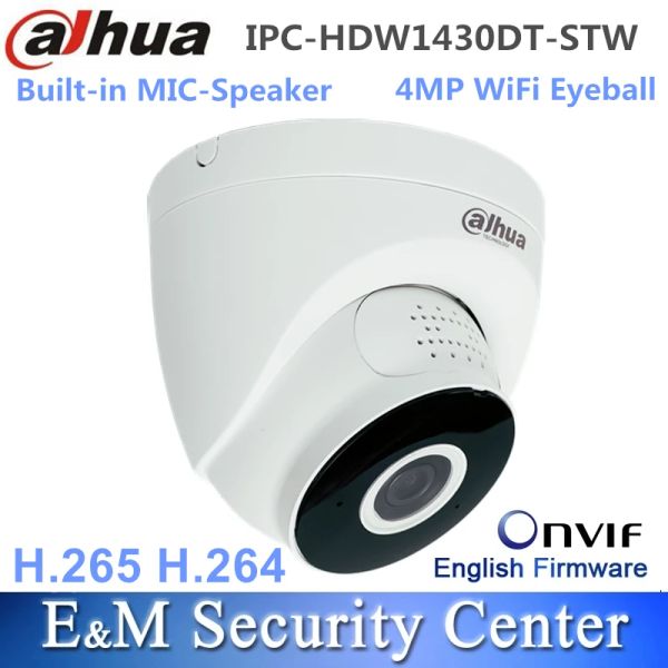 Lens original Dahua ipchdw1430dtstw 4mp ir fixo focal IP IP Builtin Mic Speaker Surveillance