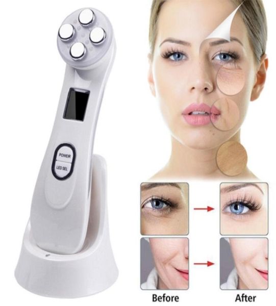 Tragbare galvanische RF -Gesichtsmaschine Hautpflege Falten Entfernung Face Hebezinsexzitienausrüstung wiederaufladbare Mini -Gesichtsmassager7661009