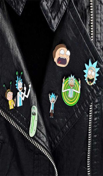 1000 verschiedene Models Cartoon -Ikonen Stil Kinder Pin Genius Mad Scientist Badge Knöpfe Brosche Anime -Liebhaber Denim Shirt Lapel Pins3729499