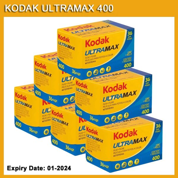 Câmera Kodak Ultramax 400 NOVA PRINTIMENTO COLOR 13536 FILME DE 35MM 36 Exposições 1/2/3/5/6 Roll Kodak Film Photo Papel para M35/M38 Câmera