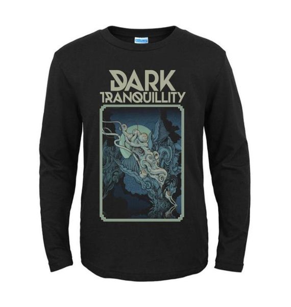 MEN039S Tshirts Designs Dark Ranquility Rock Fashion Brand Men Женщины полные рубашки с длинными рукавами тяжелый черный металлический панк -готический S9347430