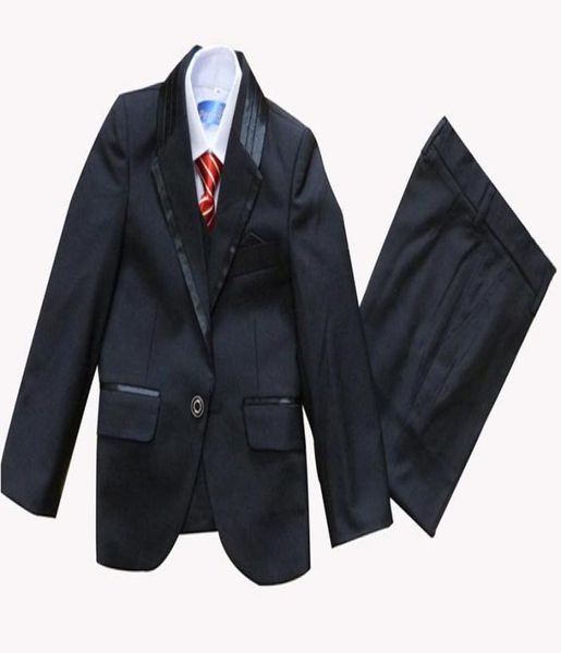 Boy Tuxedo Anzug Weste Shirts Krawatte oder Fliege Krawatte Hochzeitsanzüge Kleid 5 PCs Set 10 SetsLot1326923