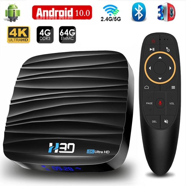 Box Android TV Box Android 10 4GB 32GB 64GB 4K H.265 Media Player 3D Video 2.4G 5GHz WiFi Bluetooth RK3318 Smart TV Box Box Box