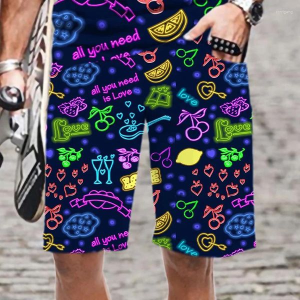 Shorts masculinos moda 3d imprimido homem homem praia casual harajuku maiô de verão masculino engraçado masculino padrão masculino de homens frios