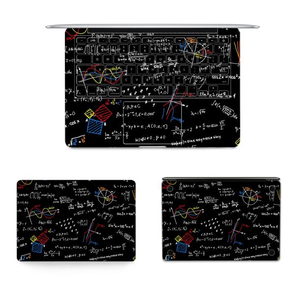 Batterien Mathematikformelkritzel -Laptop Vinylaufkleber für Buch Decal Pro 16 