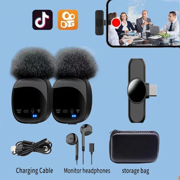 Микрофоны Joceey Bluetooth Microphone для Android iPhone iPad, профессиональный микрофон для видеозаписи YouTube, запись микрофона