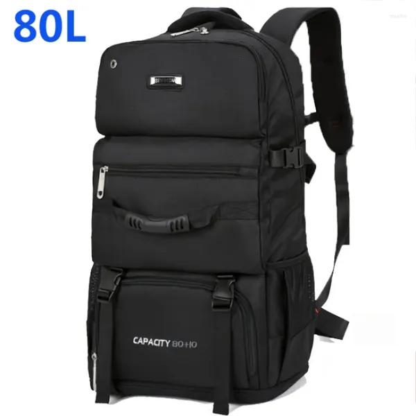 Mochila 80L Bolsa de viagem de grande capacidade Men.