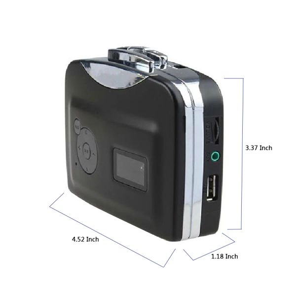 Spieler tragbare Kassetten -Player -Klebeband zum MP3 -Konverter -Recorder Audio Player Konvertieren Sie Kassette auf USB -Flash -Laufwerk mit Kopfhörer