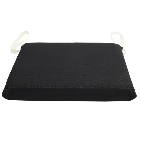 Travesseiro preto travesseiros de memória espuma de espuma quadrada banquinho confortável acessório para casa estudante doméstico estudante