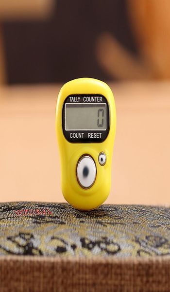 Mini Hand Hold Band Tally Counter LCD Digitale Bildschirmfinger Ring Electronic Head Count Tasbeeh Tasbih DH94852698588