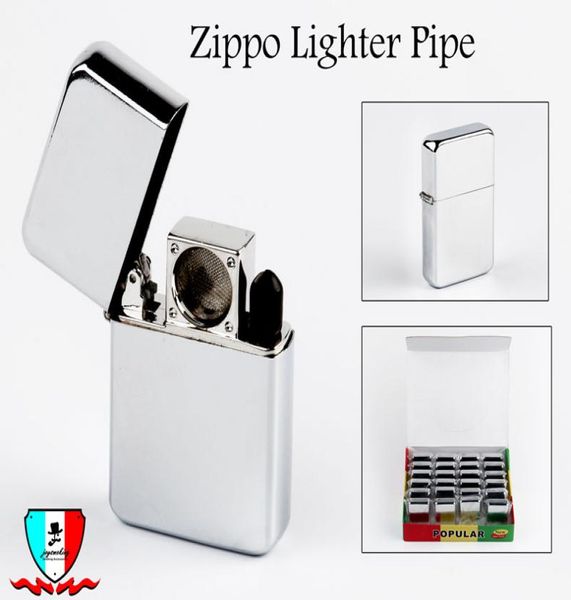 Более легкая труба металлическая труба с более легкой формой трубки Zipo более легкая труба без печати стиль Zipo Легко принять 2717271