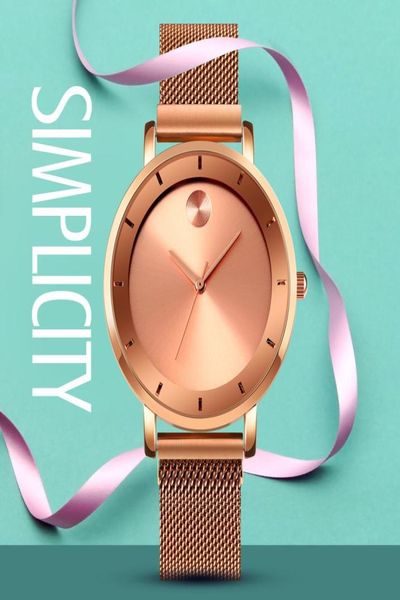 Mulheres relógios 2020 Moda Minimalismo Garota Assista Elegant Mesh Belt Luxury Skmei Brand Ladies Quartz Clock Simple Wristwatches8428840