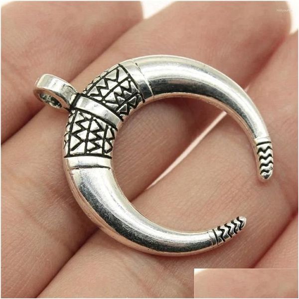 Charm Schmuck für Frauen Hörner Crescent Moon Geschenkauto Anhänger 5pcs Drop Lieferung Befunde Komponenten Dhxkf