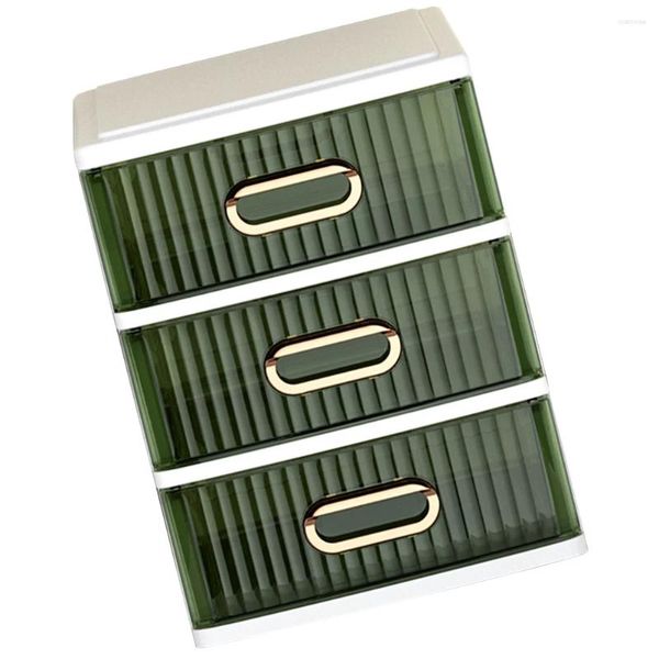 Caixas de armazenamento Armário de plástico Diverso organizador de caixa gaveta de gavetas de mesa