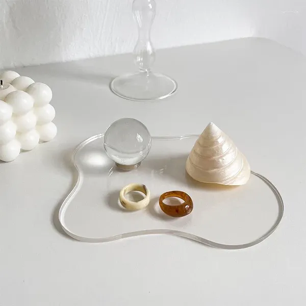 Tavolino tavolo creativo acrilico trasparente tappeto tabi pad vassoio pografia prop gadget decorativo platemat per feste a casa