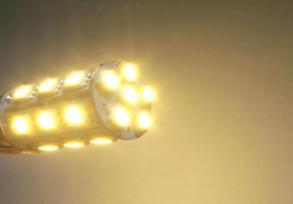 Пакет 10 BA15D 1142 1178 теплый белый морской ламп с светильником 245050 SMD светодиодный ACDC 1224V DC12V Light Lamp1364684