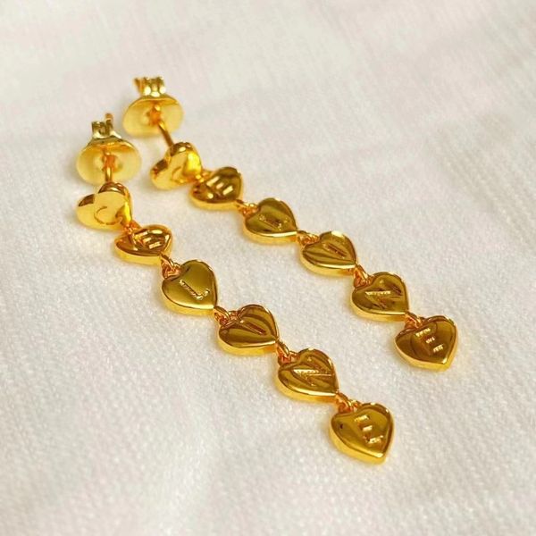 Celi Brand Luxury Love Heart Clover Designer серьги для женщин геометрия 18 тыс. Золотое элегантное женское ожерелье Брецена