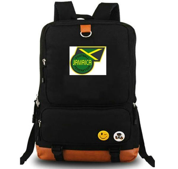 Jamaica Rucksack Schnellkämpfe School School Bag Football Badge Day Pack Computer Rucksack Sport Schoolbag Outdoor Daypack1686736