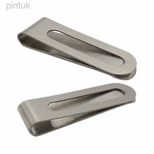 Clip di denaro 1pcs tono argento in stile cavo in acciaio inossidabile supporto per clip moneta contanti per slim tasca contanti 240408