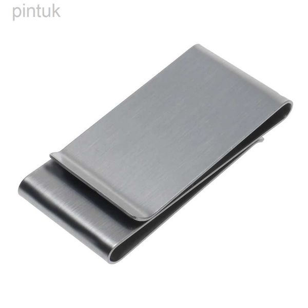 Geldclips glänzender Edelstahl Slim Pocket Men Design Money Clip Bargeld -ID -Kreditkarte Business Dollar Euro Inhaber Metallrechnung 240408