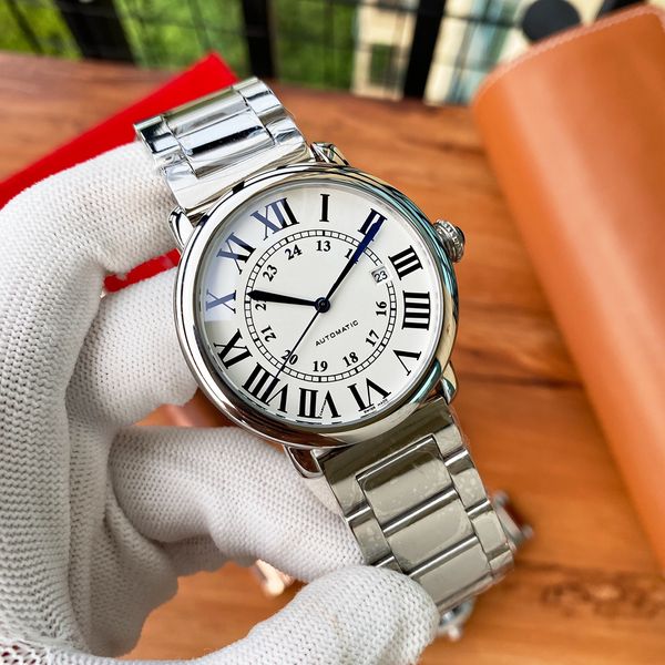 Männer Womens Watch Square Tank Uhren Designer Diamond Uhren Automatische Maschinenbewegung Edelstahl Armband Sapphire Glass Watrproode Armbanduhr #55