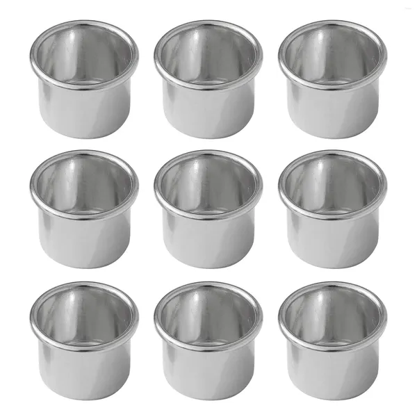 Kerzenhalter 20pcs Aluminium Cups Metal Tea Light Holder für Home Wedding Party Weihnachtsessen Dekorat Kerzenstick