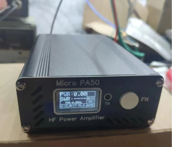 Radyo Yeni Micro PA50 50W 3.5MHZ28.5MHz Akıllı Kısa Dalga HF Güç / SWR Metre + LPF Filtreli Radyo için Güç Amplifikatörü