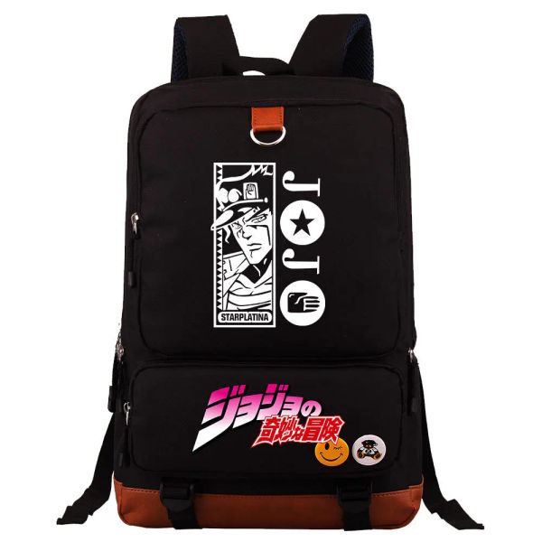 Vestidos JoJo bizarro mochila de aventura para meninos meninas viagens mochila ombro homens mulheres de grande capacidade diariamente bag mochila