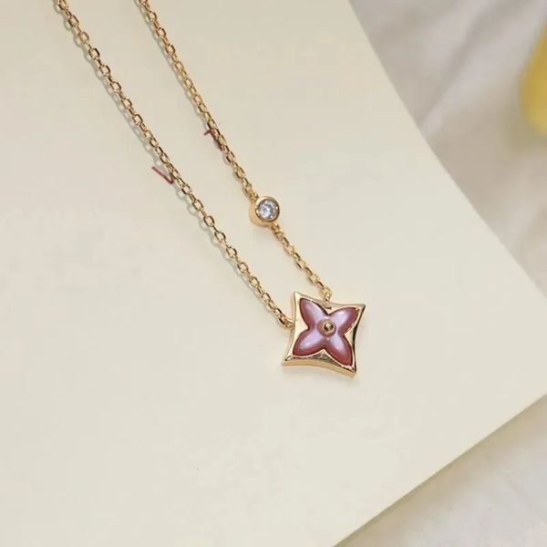 2024Designer Love Padant Necklace Women Chains collane Gold Natural Gioielli abbaglianti Luxury Ladyfish Jewerly Q6 Q6