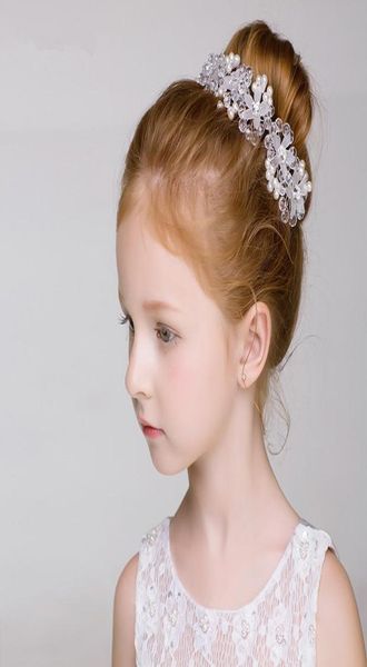 Accessori per capelli Flower Girls Band Crown Band Wedding Kids Floral Headband Ghirland Girl Great Ghirlanda Coperto HAIR6020997