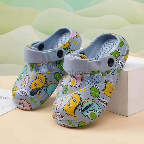 Slipper Print Children Slipper Boy Girls Sapatos de desenho animado de praia fofa de verão infantil casual tênis sapatos de chinela de garotas grátis 240408