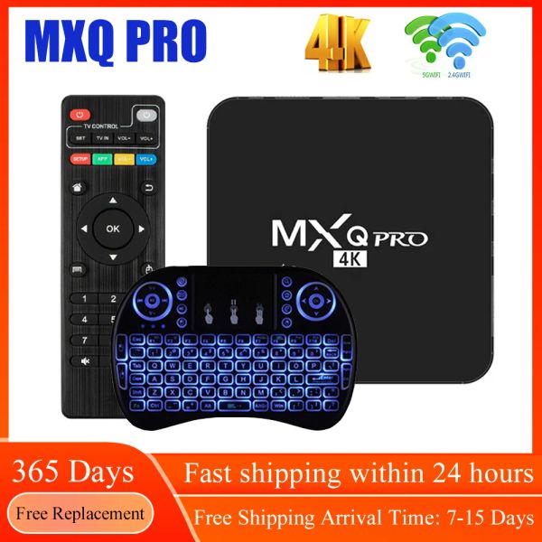 Box MXQ Pro Smart Android TV Box Android 11.1 Amlogic S905L 4K 2.4G WiFi S905L 1080p Google Play YouTube Media Player Set Top Box