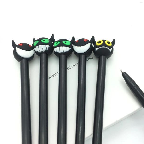 PCS all'ingrosso PVC Cartoon Penna neutra di gomma morbida Studente Cool Canetas Escolar Station School Supplies