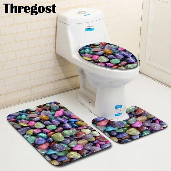 Tapetes de banho modernos banheiro de microfibra não deslizante tapete de água de tape