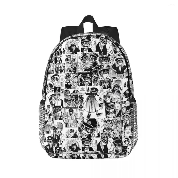 Backpack Yugi Tsukasa Manga Collage Mochilas Meninas meninas Bookbag Cartoon Alunos Bolsas Escolares Laptop Rucksack Bag de ombro de grande capacidade