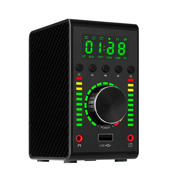 Amplificador Woopker HiFi Sound Amplifier Classe D MA12070 Channel 2.0 Mini Bluetooth AMP Bluetooth USB/AUX/OPTICO/COA em 68WX2 Player sem perda