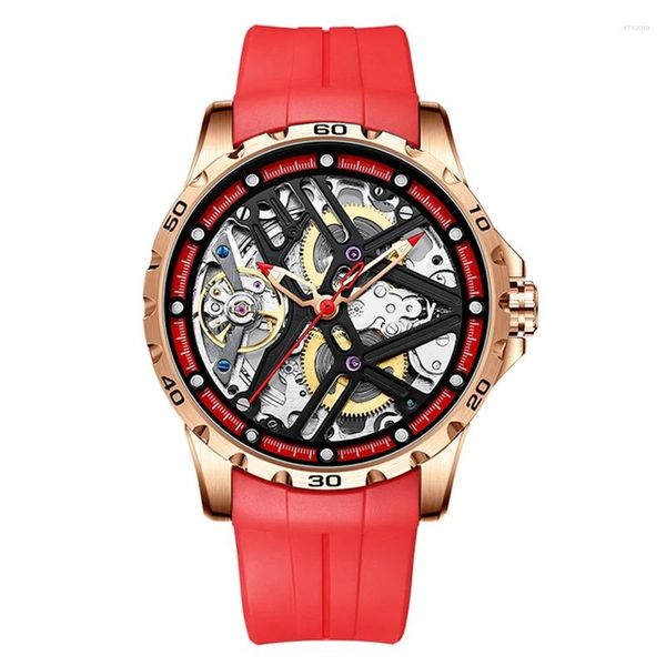 Relógios de pulso Ailang Men Watches Luxury Top Brand Brand Automático Pulso Mecânico para Skeleton Imper impermeável ROGOS MASCULINO