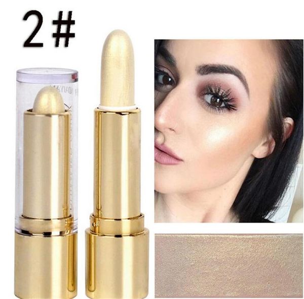 Handaiyan Highlight Contour Stick Shimmer Highlighter Contour Bronzer Face Makeup 3 Cores DHL à prova d'água DHL 5530607