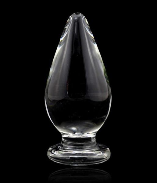 Anal Sex Toys Super Big Size Glass Butt Plug Einkauf 10 5 cm Sexy riesige Pyrex Kristall Analstecker für Frauen und Männer Sexprodukte Y4221551