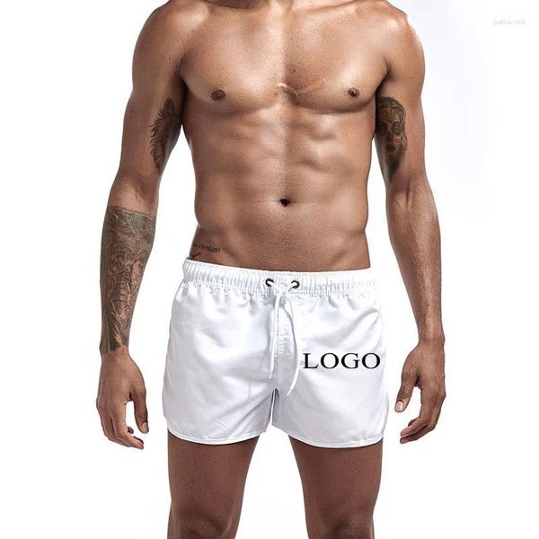 Shorts maschile il tuo marchio di design logo/immagine personalizzato personalizzato ovunque uomo donna fai -da -te che corre un modo di allenamento sportivo casuale