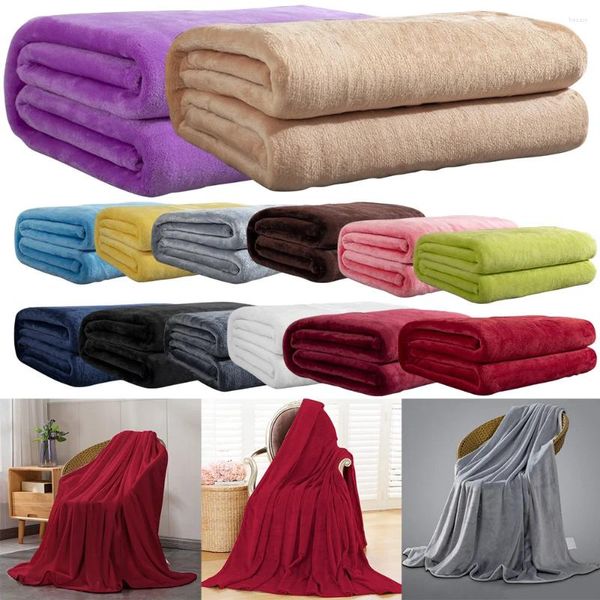Cobertores Flanela Clanta de coral macio de lã para almoço Break Quilt de ar condicionado confortável para externo interno