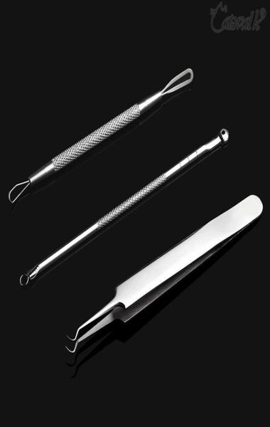 8ps kit strumento di rimozione del blackhead facciale a doppio taglio comedone clip acne clip pimple tweezer extractor blemish set face skin care4047375