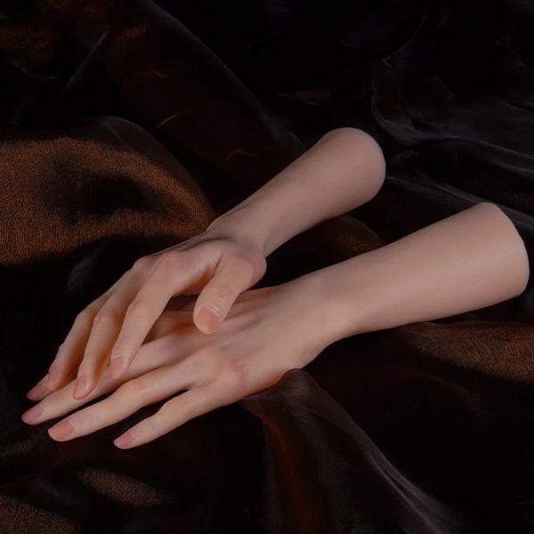 Бутылки Силиконовая рука модели силиконовая рука американская женская супермодель маникюр маникюр.