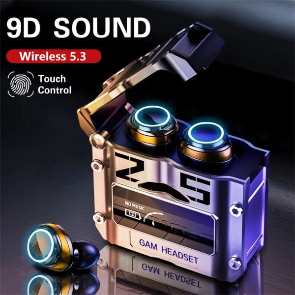 M25 TWS Cuffie wireless auricolare auricolari Bluetooth Controllo tocco di riduzione stereo auricolari auricolari auricolari