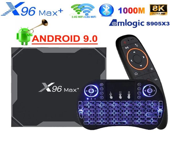 X96 Max Android 90 Smart TV Box Amlogic S905X3 X96MAX 8K HD 1000M 2450G WiFi Media Player 4GB 64GB 32GB2170335