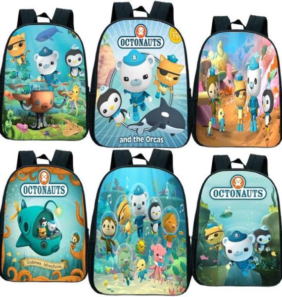 Backpack Toddler The Octonauts Bolsa de jardim de infância para crianças Bages de crianças Bag de desenho animado Diário Mochila7153531