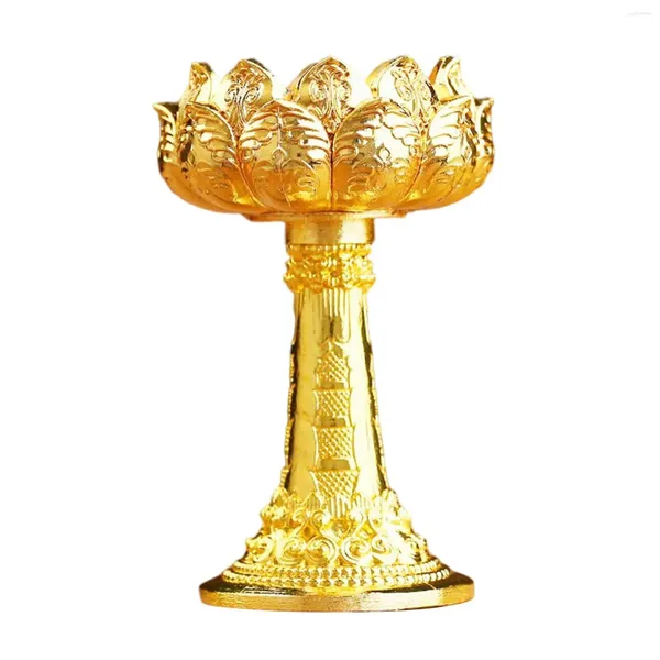 Titulares de vela Ghee lâmpada lâmpada budista Candlestick Tibetan Butter for Home Table Centerpipe Decoration Ornament